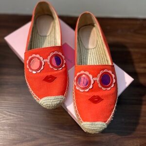 Kate Spade Grenada Glasses Espadrille in Tamarillo, size 9